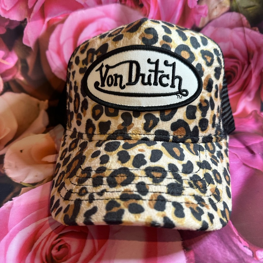 Von Dutch Animal Print Trucker Hat